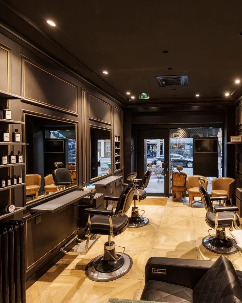 Intérieur du salon King of Hair à Chambéry